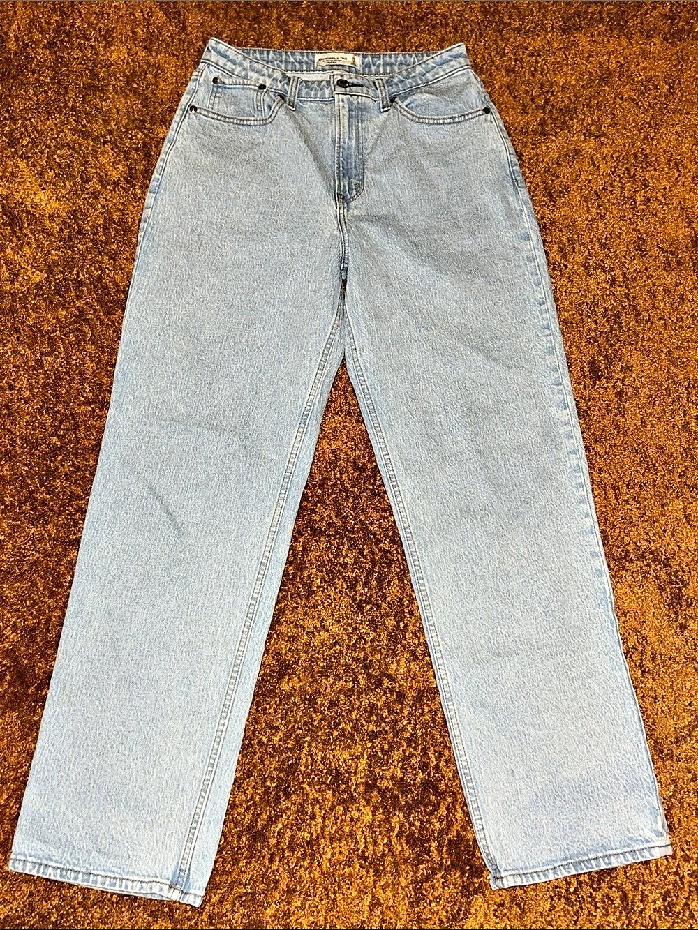 Abercrombie & Fitch The Vintage Straight High Rise Straight Leg High Rise Jeans